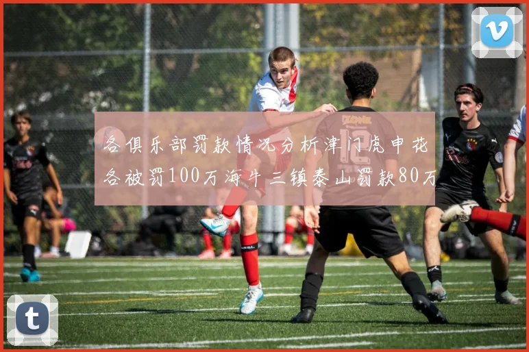各俱乐部罚款情况分析津门虎申花各被罚100万海牛三镇泰山罚款80万